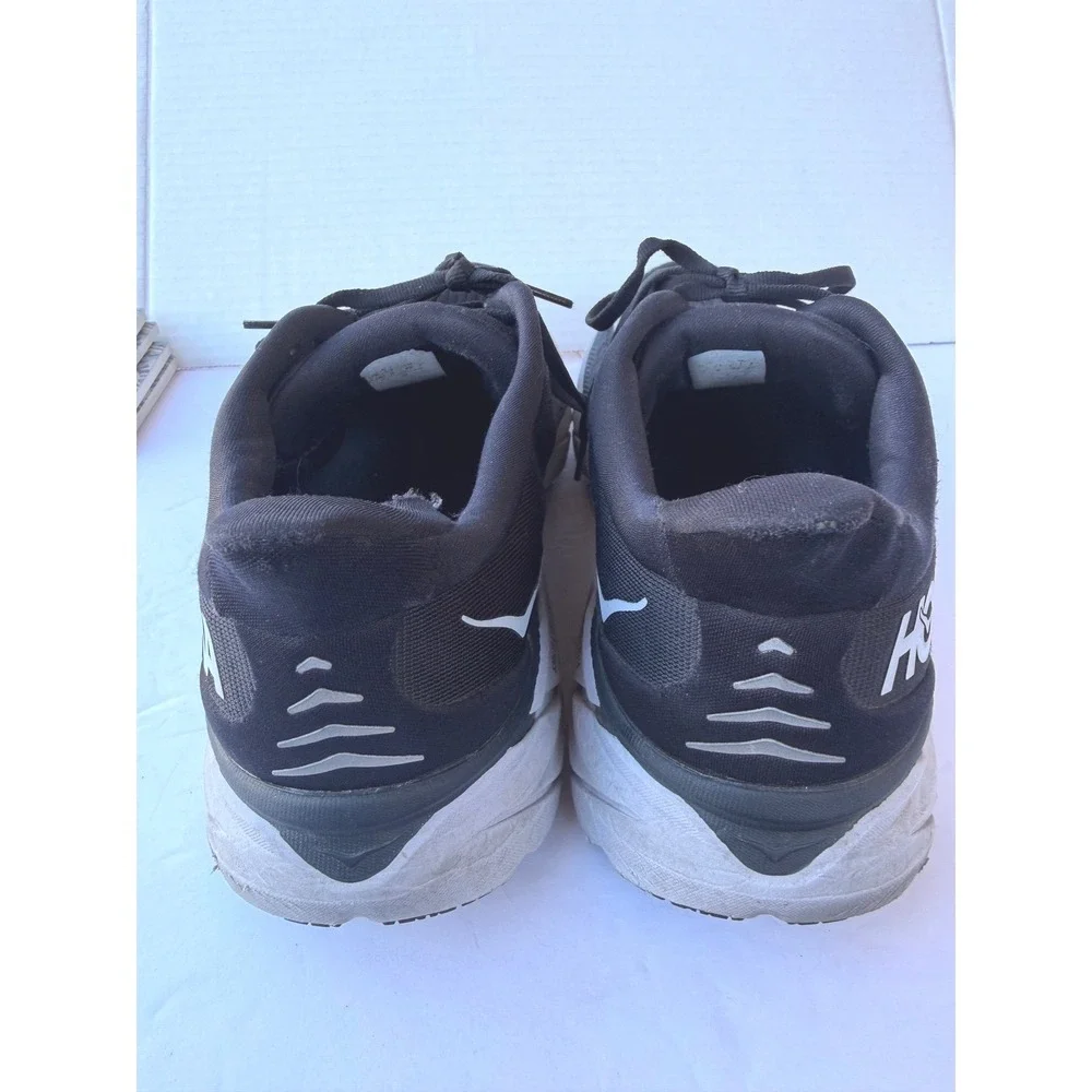 Hoka Clifton‎ 8 Mens Black White Cushion Sneaker Running Shoes EU 42 US 9.5